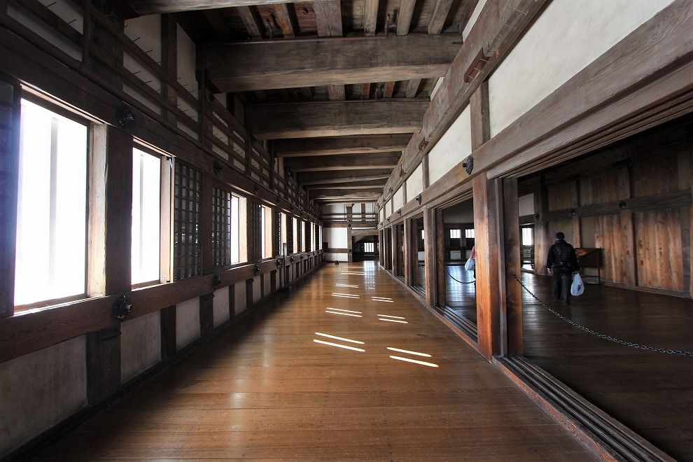 姫路城城内の廊下